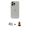 MARSİLYAN™- iPhone 13 Pro Max Kılıf Ufuk Minimal Özel Seri - Şeffaf Maxco Cam Ekran Koruyucu + Rainbow Kamera Lens Koruma Cam - BZ