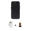 MARSİLYAN™- iPhone 13 Pro Max Kılıf Ufuk Minimal Özel Seri - Şeffaf Maxco Cam Ekran Koruyucu + Shine Kamera Lens - GD