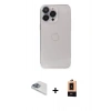 MARSİLYAN™- iPhone 13 Pro Max Kılıf Ufuk Minimal Özel Seri - Şeffaf Maxco Cam Ekran Koruyucu + Pers Alüminyum Kamera Lens - SABE