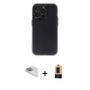 MARSİLYAN™- iPhone 13 Pro Max Kılıf Ufuk Minimal Özel Seri - Şeffaf Maxco Cam Ekran Koruyucu + Pers Alüminyum Kamera Lens - SABE