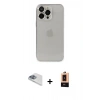 MARSİLYAN™- iPhone 13 Pro Max Kılıf Ufuk Minimal Özel Seri - Şeffaf Maxco Cam Ekran Koruyucu + Pers Alüminyum Kamera Lens - SABE