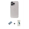 MARSİLYAN™- iPhone 13 Pro Max Kılıf Ufuk Minimal Özel Seri - Şeffaf Pasifik Cam Ekran Koruyucu + Shine Kamera Lens Koruma Cam - GI