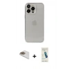 MARSİLYAN™- iPhone 13 Pro Max Kılıf Ufuk Minimal Özel Seri - Şeffaf Pasifik Cam Ekran Koruyucu + Pers Alüminyum Kamera Lens - GD