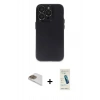 MARSİLYAN™- iPhone 13 Pro Max Kılıf Ufuk Minimal Özel Seri - Şeffaf Pasifik Cam Ekran Koruyucu + Pers Alüminyum Kamera Lens - GD