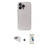 MARSİLYAN™- iPhone 13 Pro Max Kılıf Ufuk Minimal Özel Seri - Şeffaf Pasifik Cam Ekran Koruyucu + Pers Alüminyum Kamera Lens - GD