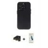MARSİLYAN™- iPhone 13 Pro Max Kılıf Ufuk Minimal Özel Seri - Şeffaf Pasifik Cam Ekran Koruyucu + Raze Metal Kamera Lens - GD