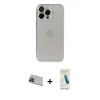 MARSİLYAN™- iPhone 13 Pro Max Kılıf Ufuk Minimal Özel Seri - Şeffaf Pasifik Cam Ekran Koruyucu + Rainbow Kamera Lens Koruma Cam - MI