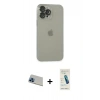 MARSİLYAN™- iPhone 13 Pro Max Kılıf Ufuk Minimal Özel Seri - Şeffaf Pasifik Cam Ekran Koruyucu + Rainbow Kamera Lens Koruma Cam - MI