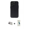 MARSİLYAN™- iPhone 13 Pro Max Kılıf Ufuk Minimal Özel Seri - Şeffaf Pasifik Cam Ekran Koruyucu + Rainbow Kamera Lens Koruma Cam - MR