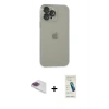 MARSİLYAN™- iPhone 13 Pro Max Kılıf Ufuk Minimal Özel Seri - Şeffaf Pasifik Cam Ekran Koruyucu + Pers Alüminyum Kamera Lens - GI