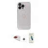 MARSİLYAN™- iPhone 13 Pro Max Kılıf Ufuk Minimal Özel Seri - Şeffaf Pasifik Cam Ekran Koruyucu + Pers Alüminyum Kamera Lens - KI