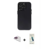 MARSİLYAN™- iPhone 13 Pro Max Kılıf Ufuk Minimal Özel Seri - Şeffaf Pasifik Cam Ekran Koruyucu + Pers Alüminyum Kamera Lens - GI