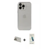 MARSİLYAN™- iPhone 13 Pro Max Kılıf Ufuk Minimal Özel Seri - Şeffaf Pasifik Cam Ekran Koruyucu + Rainbow Kamera Lens Koruma Cam - REGD