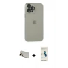 MARSİLYAN™- iPhone 13 Pro Max Kılıf Ufuk Minimal Özel Seri - Şeffaf Pasifik Cam Ekran Koruyucu + Rainbow Kamera Lens Koruma Cam - REGD