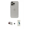MARSİLYAN™- iPhone 13 Pro Max Kılıf Ufuk Minimal Özel Seri - Şeffaf Pasifik Cam Ekran Koruyucu + Rainbow Kamera Lens Koruma Cam - KI