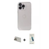 MARSİLYAN™- iPhone 13 Pro Max Kılıf Ufuk Minimal Özel Seri - Şeffaf Pasifik Cam Ekran Koruyucu + Rainbow Kamera Lens Koruma Cam - REGD