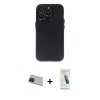 MARSİLYAN™- iPhone 13 Pro Max Kılıf Ufuk Minimal Özel Seri - Şeffaf Pasifik Cam Ekran Koruyucu + Rainbow Kamera Lens Koruma Cam - KI