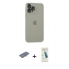 MARSİLYAN™- iPhone 13 Pro Max Kılıf Ufuk Minimal Özel Seri - Şeffaf Pasifik Cam Ekran Koruyucu + Renkli Kamera Lens Koruma Cam - MI