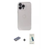 MARSİLYAN™- iPhone 13 Pro Max Kılıf Ufuk Minimal Özel Seri - Şeffaf Pasifik Cam Ekran Koruyucu + Renkli Kamera Lens Koruma Cam - SI