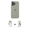 MARSİLYAN™- iPhone 13 Pro Max Kılıf Ufuk Minimal Özel Seri - Şeffaf Pasifik Cam Ekran Koruyucu + Shine Kamera Lens - GD