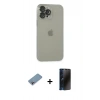 MARSİLYAN™- iPhone 13 Pro Max Kılıf Ufuk Minimal Özel Seri - Siyah 3D Antistatik Hayalet Cam Ekran Koruyucu + Shine Kamera Lens Koruma Cam - GI