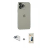 MARSİLYAN™- iPhone 13 Pro Max Kılıf Ufuk Minimal Özel Seri - Siyah 6D Mat Seramik Hayalet Nano Ekran Koruyucu + Pers Alüminyum Kamera Lens - SABE