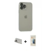 MARSİLYAN™- iPhone 13 Pro Max Kılıf Ufuk Minimal Özel Seri - Siyah 6D Mat Seramik Hayalet Nano Ekran Koruyucu + Rainbow Kamera Lens Koruma Cam - BZ