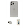 MARSİLYAN™- iPhone 13 Pro Max Kılıf Ufuk Minimal Özel Seri - Siyah 6D Mat Seramik Hayalet Nano Ekran Koruyucu + Rainbow Kamera Lens Koruma Cam - REGD