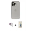 MARSİLYAN™- iPhone 13 Pro Max Kılıf Ufuk Minimal Özel Seri - Siyah 6D Mat Seramik Hayalet Nano Ekran Koruyucu + Pers Alüminyum Kamera Lens - GI