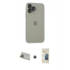 MARSİLYAN™- iPhone 13 Pro Max Kılıf Ufuk Minimal Özel Seri - Siyah 6D Mat Seramik Hayalet Nano Ekran Koruyucu + Rainbow Kamera Lens Koruma Cam - REGD