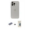 MARSİLYAN™- iPhone 13 Pro Max Kılıf Ufuk Minimal Özel Seri - Siyah 6D Mat Seramik Hayalet Nano Ekran Koruyucu + Renkli Kamera Lens Koruma Cam - MI