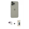 MARSİLYAN™- iPhone 13 Pro Max Kılıf Ufuk Minimal Özel Seri - Siyah 6D Mat Seramik Hayalet Nano Ekran Koruyucu + Pers Alüminyum Kamera Lens - GI