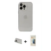 MARSİLYAN™- iPhone 13 Pro Max Kılıf Ufuk Minimal Özel Seri - Siyah 6D Mat Seramik Hayalet Nano Ekran Koruyucu + Rainbow Kamera Lens Koruma Cam - BZ