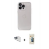 MARSİLYAN™- iPhone 13 Pro Max Kılıf Ufuk Minimal Özel Seri - Siyah 6D Mat Seramik Hayalet Nano Ekran Koruyucu + Pers Alüminyum Kamera Lens - SABE