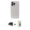 MARSİLYAN™- iPhone 13 Pro Max Kılıf Ufuk Minimal Özel Seri - Siyah 6D Mat Seramik Hayalet Nano Ekran Koruyucu + Raze Metal Kamera Lens - GD