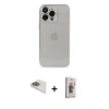 MARSİLYAN™- iPhone 13 Pro Max Kılıf Ufuk Minimal Özel Seri - Siyah Bilvis 3D Cam Ekran Koruyucu + Pers Alüminyum Kamera Lens - GD
