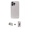 MARSİLYAN™- iPhone 13 Pro Max Kılıf Ufuk Minimal Özel Seri - Siyah Bilvis 3D Cam Ekran Koruyucu + Rainbow Kamera Lens Koruma Cam - REGD