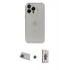MARSİLYAN™- iPhone 13 Pro Max Kılıf Ufuk Minimal Özel Seri - Siyah Bilvis 3D Cam Ekran Koruyucu + Rainbow Kamera Lens Koruma Cam - MI