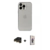 MARSİLYAN™- iPhone 13 Pro Max Kılıf Ufuk Minimal Özel Seri - Siyah Bilvis 3D Cam Ekran Koruyucu + Raze Metal Kamera Lens - GD