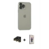 MARSİLYAN™- iPhone 13 Pro Max Kılıf Ufuk Minimal Özel Seri - Siyah Bilvis 3D Cam Ekran Koruyucu + Raze Metal Kamera Lens - GD