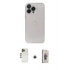 MARSİLYAN™- iPhone 13 Pro Max Kılıf Ufuk Minimal Özel Seri - Siyah Bilvis 3D Cam Ekran Koruyucu + Shine Kamera Lens - GD
