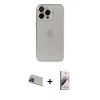 MARSİLYAN™- iPhone 13 Pro Max Kılıf Ufuk Minimal Özel Seri - Siyah Bilvis 3D Mat Cam Ekran Koruyucu + Rainbow Kamera Lens Koruma Cam - MI