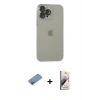 MARSİLYAN™- iPhone 13 Pro Max Kılıf Ufuk Minimal Özel Seri - Siyah Bilvis 3D Mat Cam Ekran Koruyucu + Shine Kamera Lens Koruma Cam - PE