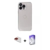 MARSİLYAN™- iPhone 13 Pro Max Kılıf Ufuk Minimal Özel Seri - Siyah Bilvis 5in1 3D Magic Cam Ekran Koruyucu + Pers Alüminyum Kamera Lens - KI