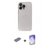 MARSİLYAN™- iPhone 13 Pro Max Kılıf Ufuk Minimal Özel Seri - Siyah Bilvis 5in1 3D Magic Cam Ekran Koruyucu + Renkli Kamera Lens Koruma Cam - PE