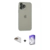 MARSİLYAN™- iPhone 13 Pro Max Kılıf Ufuk Minimal Özel Seri - Siyah Bilvis 5in1 3D Magic Cam Ekran Koruyucu + Pers Alüminyum Kamera Lens - GD