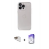 MARSİLYAN™- iPhone 13 Pro Max Kılıf Ufuk Minimal Özel Seri - Siyah Bilvis 5in1 3D Magic Cam Ekran Koruyucu + Pers Alüminyum Kamera Lens - GD