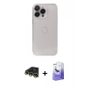 MARSİLYAN™- iPhone 13 Pro Max Kılıf Ufuk Minimal Özel Seri - Siyah Bilvis 5in1 5D Magic Hayalet Cam Ekran Koruyucu + Raze Metal Kamera Lens - GD