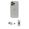 MARSİLYAN™- iPhone 13 Pro Max Kılıf Ufuk Minimal Özel Seri - Siyah Bilvis Hayalet Cam Ekran Koruyucu + Rainbow Kamera Lens Koruma Cam - BZ