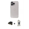 MARSİLYAN™- iPhone 13 Pro Max Kılıf Ufuk Minimal Özel Seri - Siyah Bilvis Hayalet Cam Ekran Koruyucu + Raze Metal Kamera Lens - GD